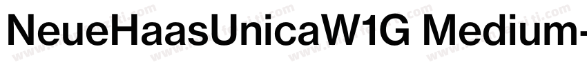 NeueHaasUnicaW1G Medium字体转换